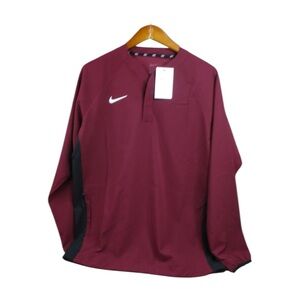 Nike Jacket Men’s Size Small Maroon Baseball Pullover Windbreaker NEW NWT